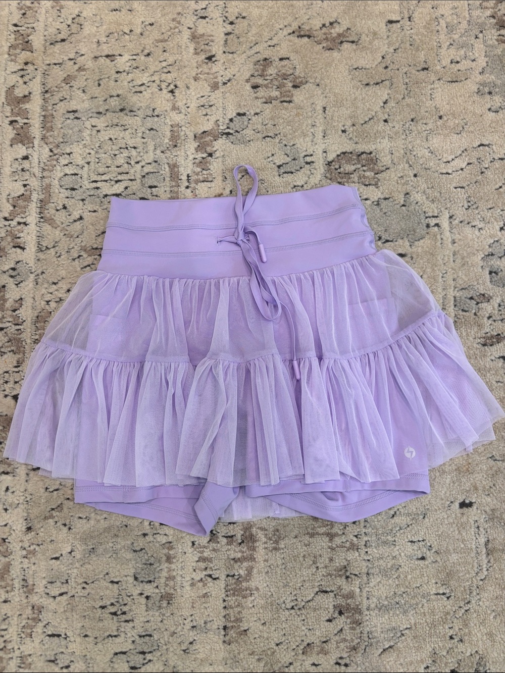 POPFLEX Lilac Tiered Tulle Skort